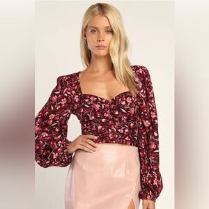 Lulu's Floral Blouse